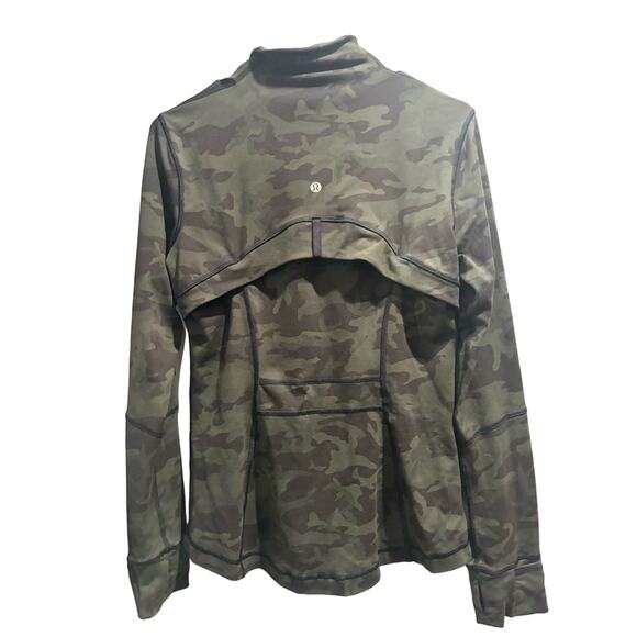 LULULEMON Women's Define Jacket Incognito Camo Multi Gator Green Sz 8 - Picture 4 of 9
